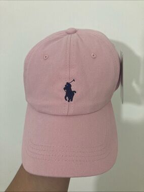 Polo by Ralph Lauren Pink Pony Logo Baseball Cap